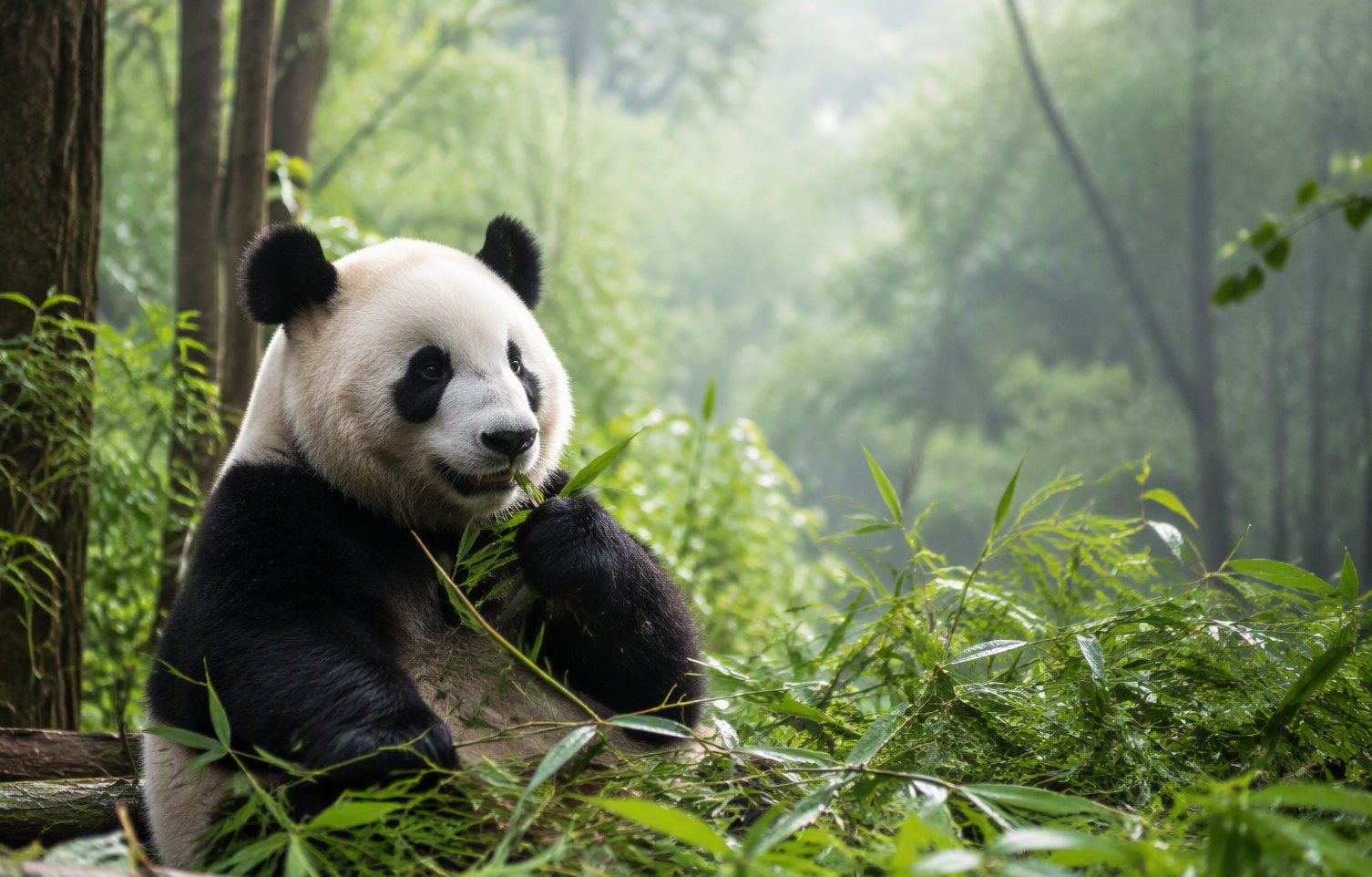 Giant pandas in Chengdu