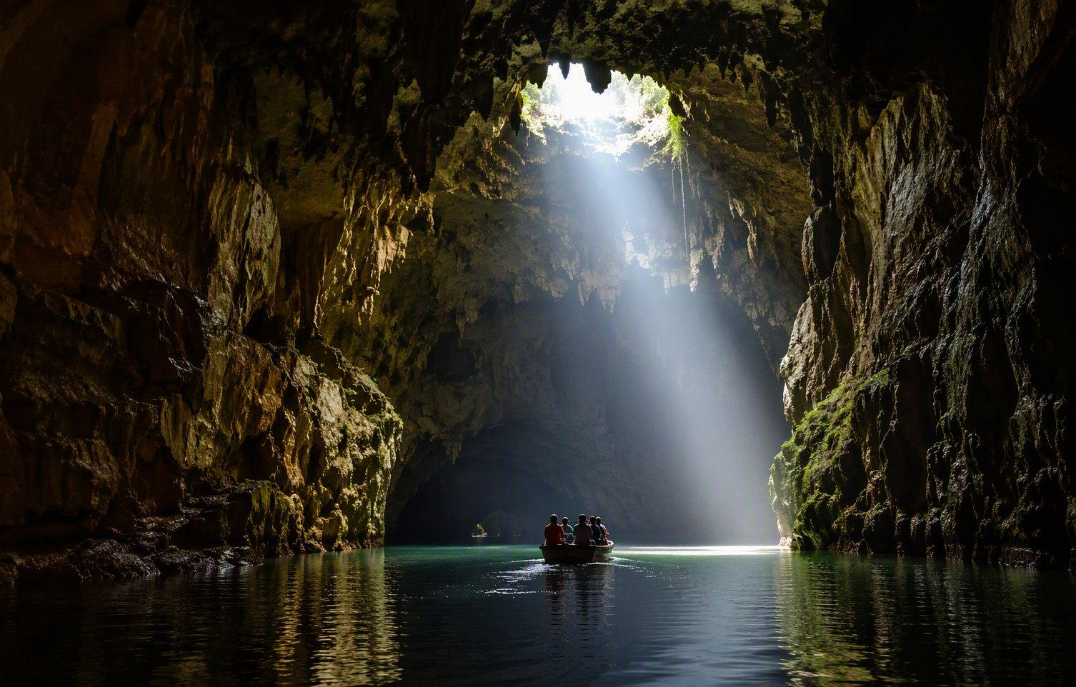 Jiudongtian skylight river