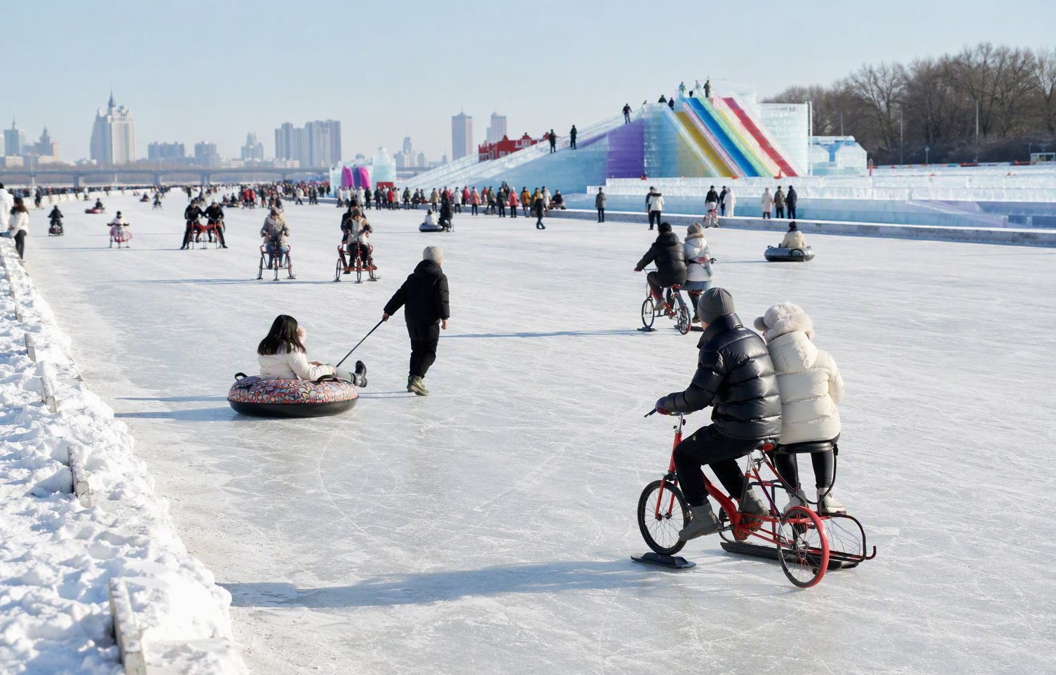 Songhua River Ice Carnival — nearly 60 ice and snow activities on the frozen river
